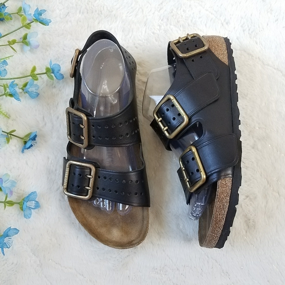 BIRKENSTOCK Milano Bold Aniline Leather Sandals